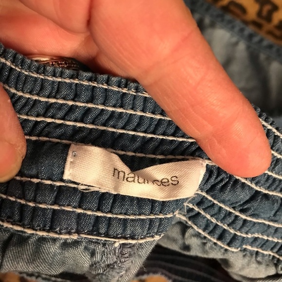 Maurices size large blue lightweight denim shorts - Picture 6 of 13